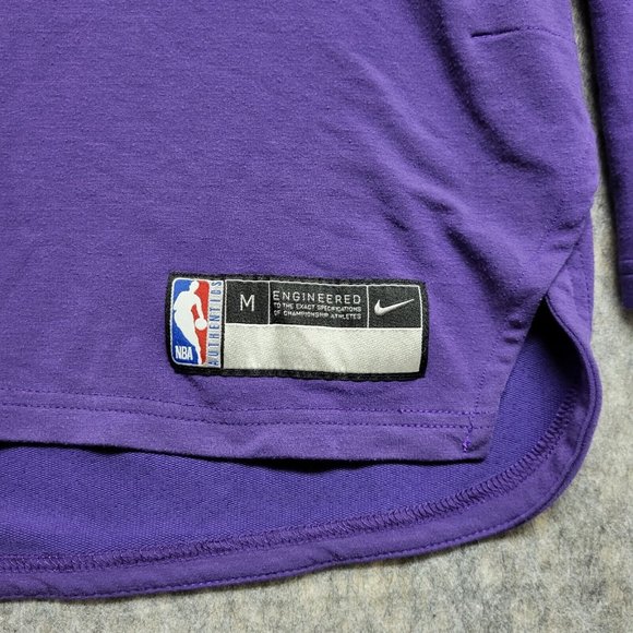 Nike Dri-Fit Phoenix Suns Purple Elite Shooter Long Sleeve Shirt Mens Medium - Picture 5 of 13